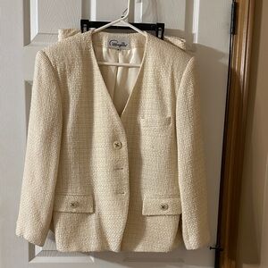 Vintage 1980s tweed suit Pappagallo